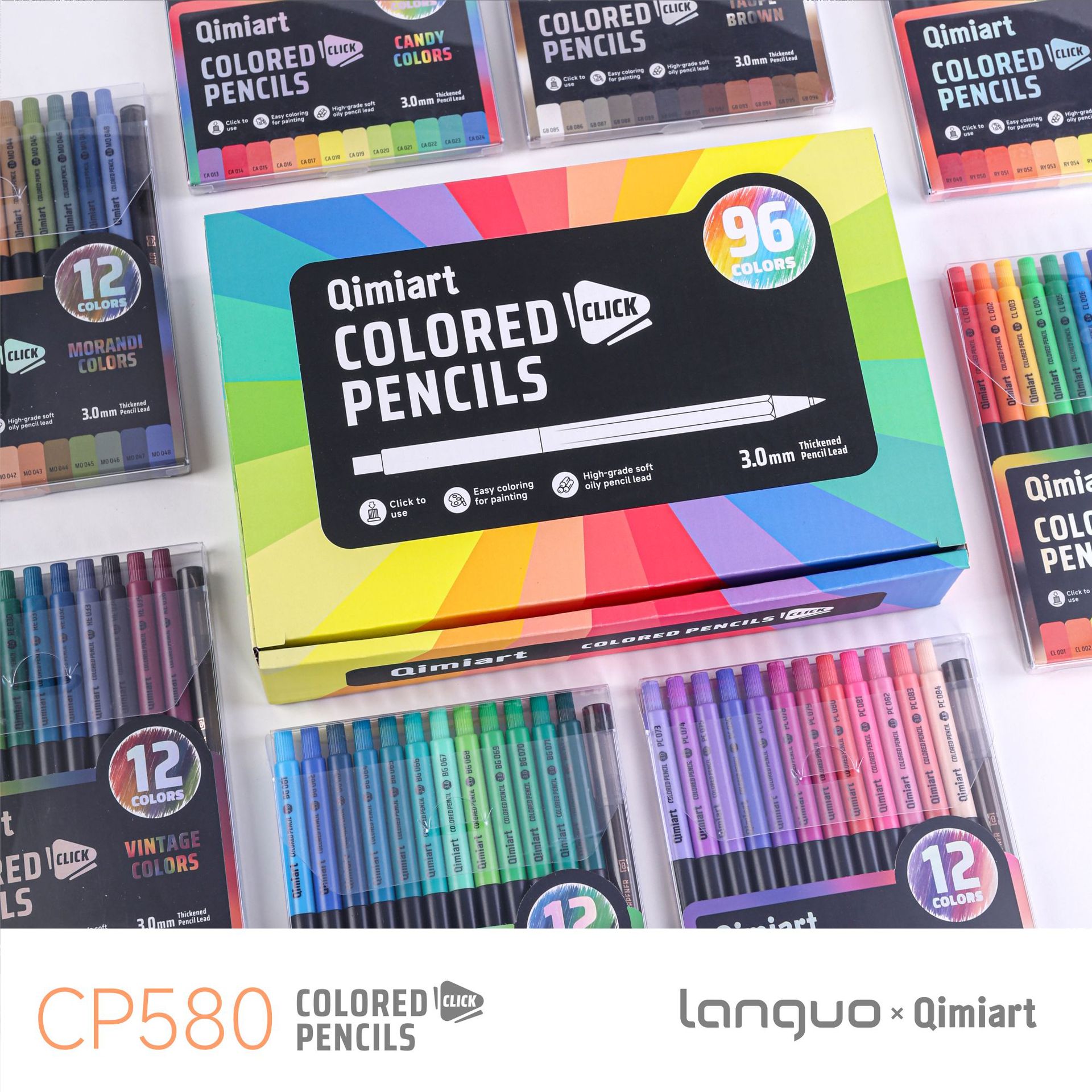 Staedtler Pencil Lumocolor - Juego de lápices de colores retráctiles
