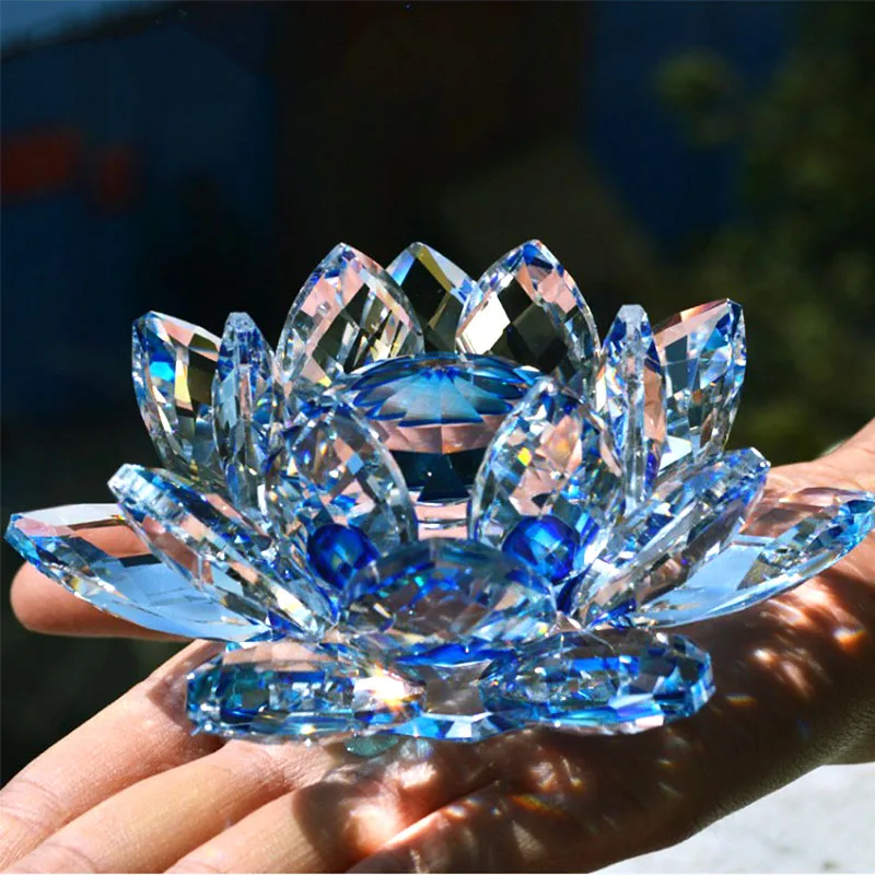 Paper Weight Crystal - 80mm cristal de cuarzo flor de