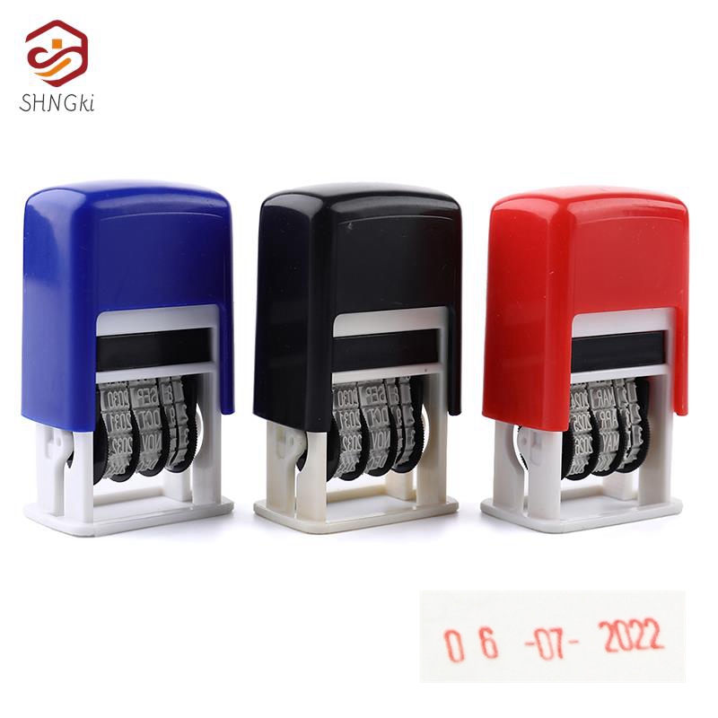Rubber Date Stamp - Sello de goma ajustable para planificador