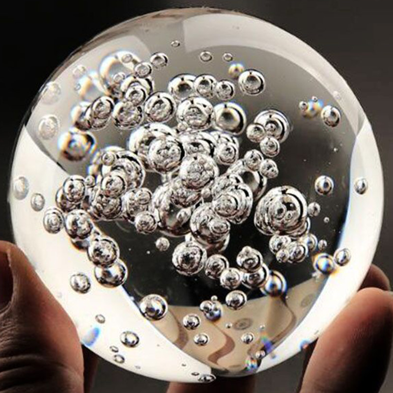 Bola de cristal de burbuja tra - Paper Weight Crystal reseña y precio
