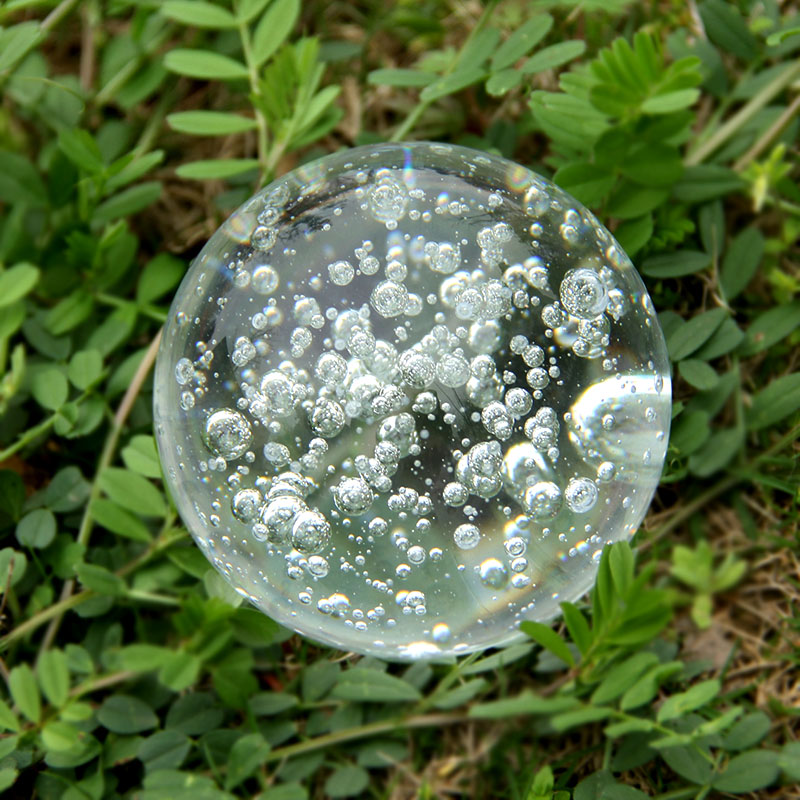 Bola de cristal de burbuja tra - Paper Weight Crystal reseña y precio
