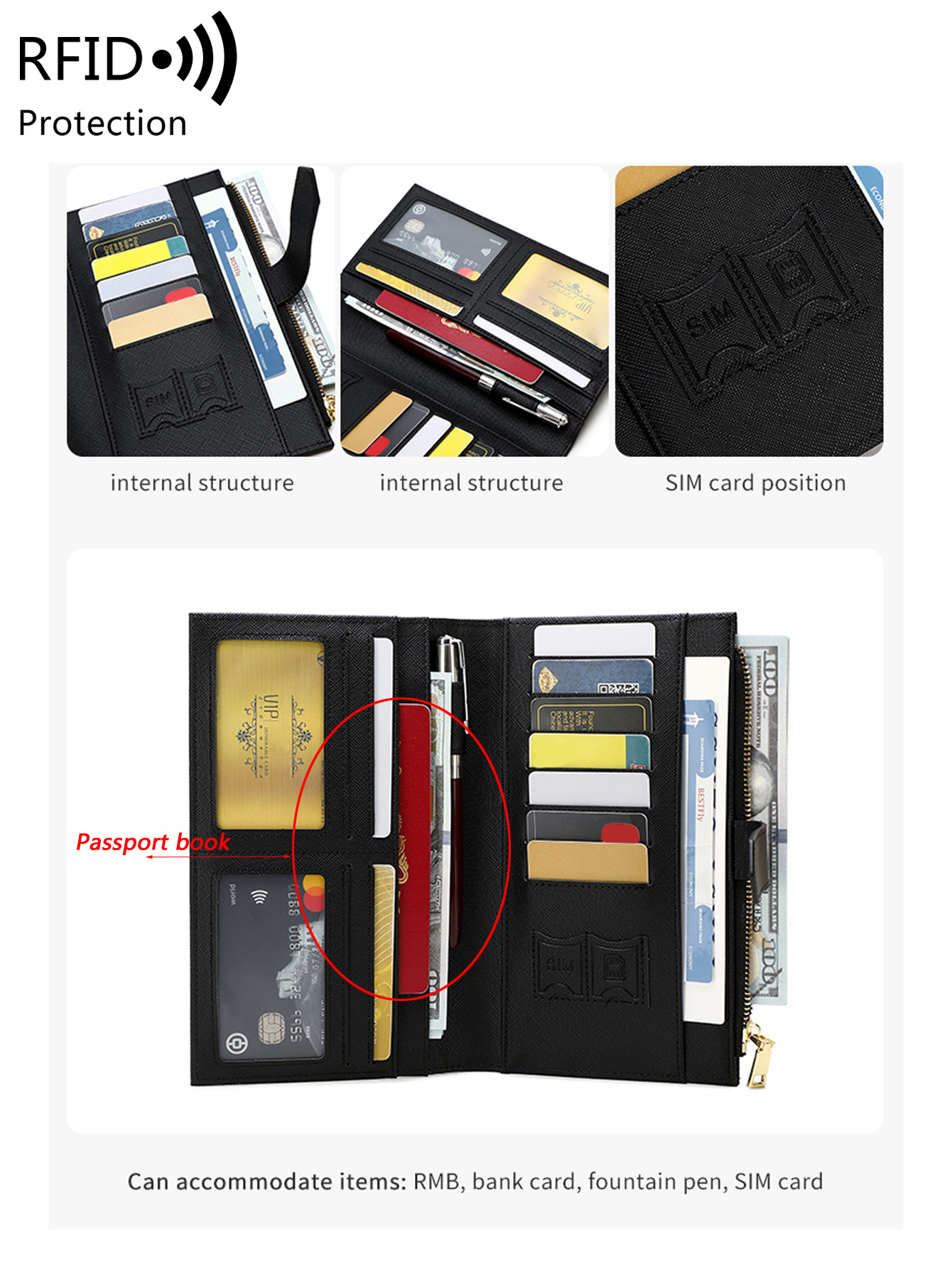 Elegante Funda para Pasaporte  - Index Card Holder reseña y precio