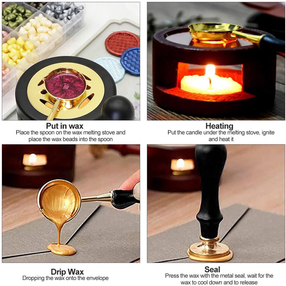 Kit de Sellos de Cera Personal - Wax Seal Stamp Set reseña y precio