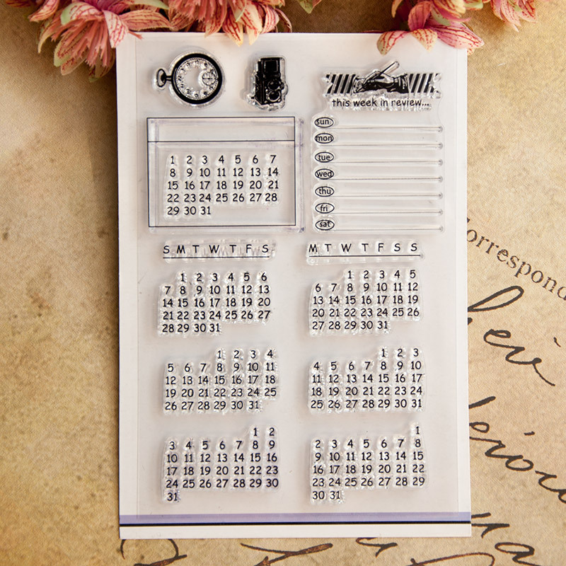 Sellos de Goma Transparentes c - Rubber Date Stamp reseña y precio