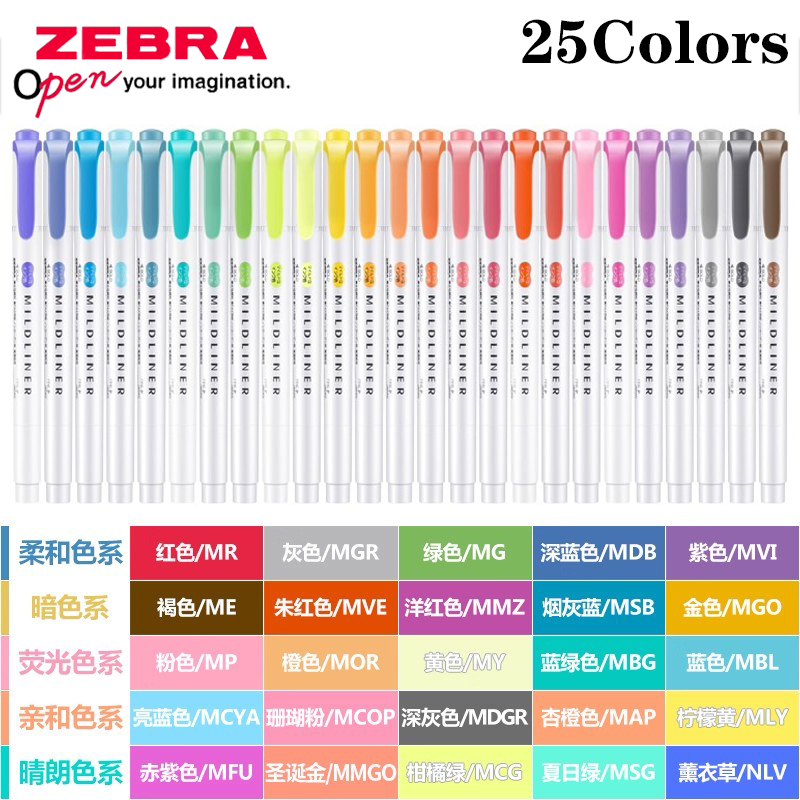 Marcadores Mildliner ZEBRA de  - Zebra Pen Mildliner reseña y precio