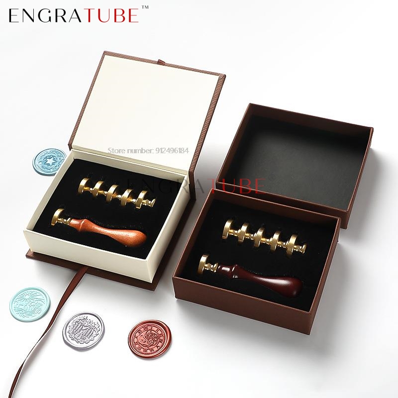 Juego de 6 cabezales de sello  - Wax Seal Stamp Set reseña y precio