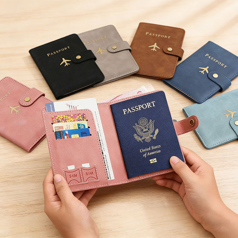 Funda de cuero para pasaporte, - Index Card Holder reseña y precio