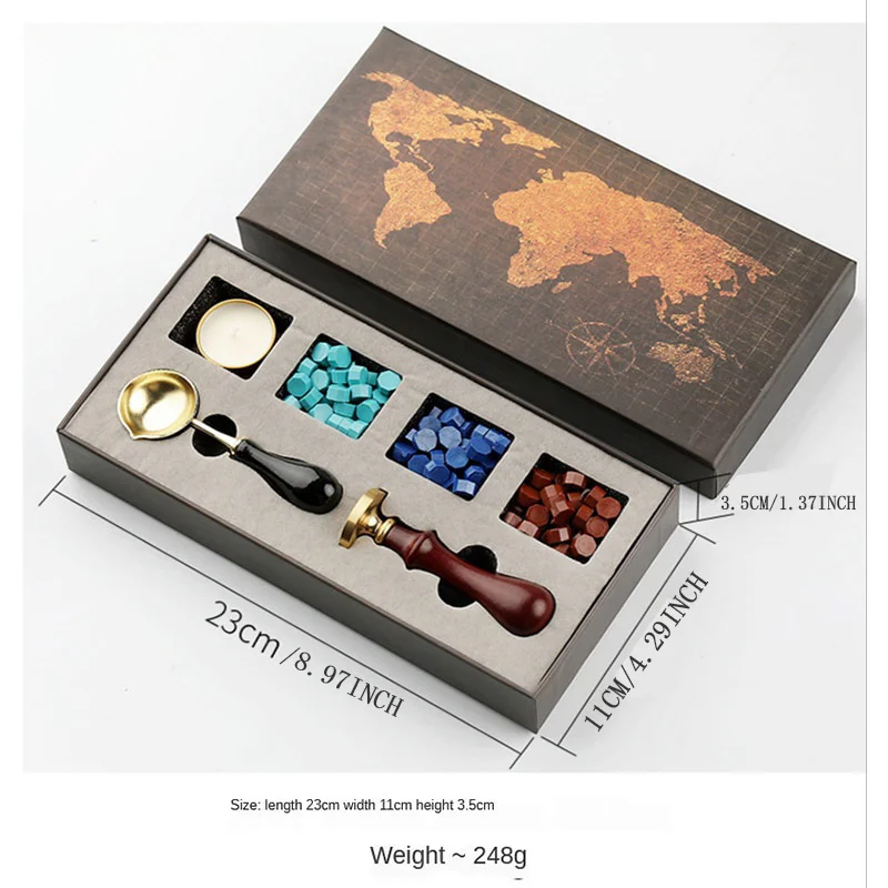 Kit de caja de sellos de cera  - Wax Seal Stamp Set reseña y precio