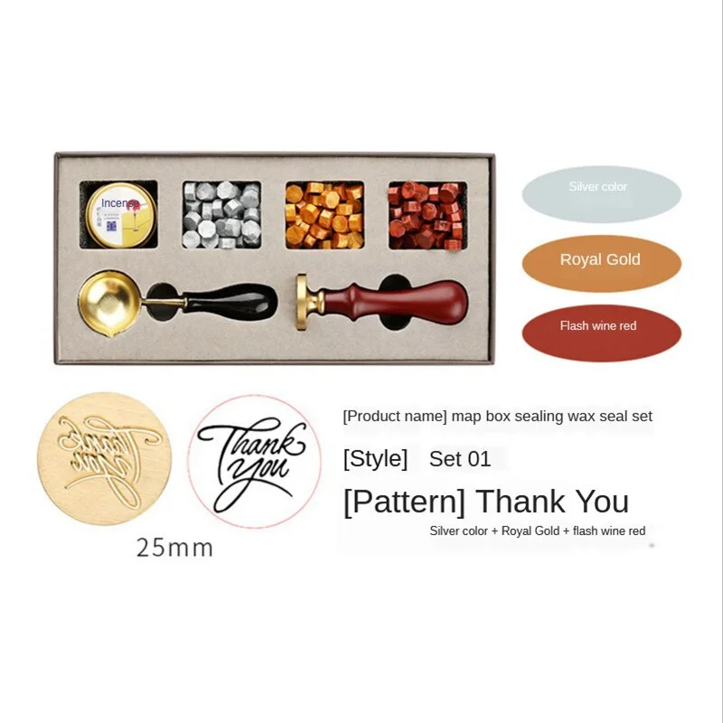Kit de caja de sellos de cera  - Wax Seal Stamp Set reseña y precio