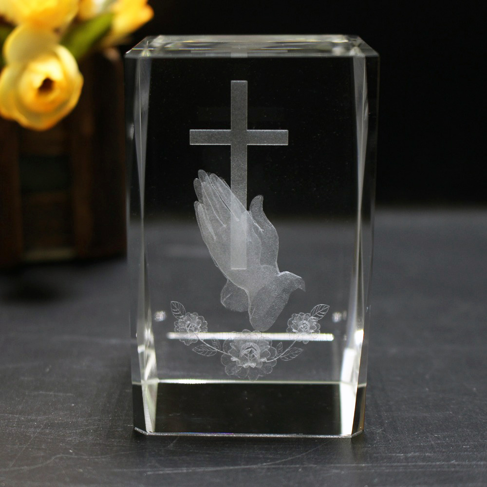 Cubo religioso de cristal láse - Paper Weight Crystal reseña y precio