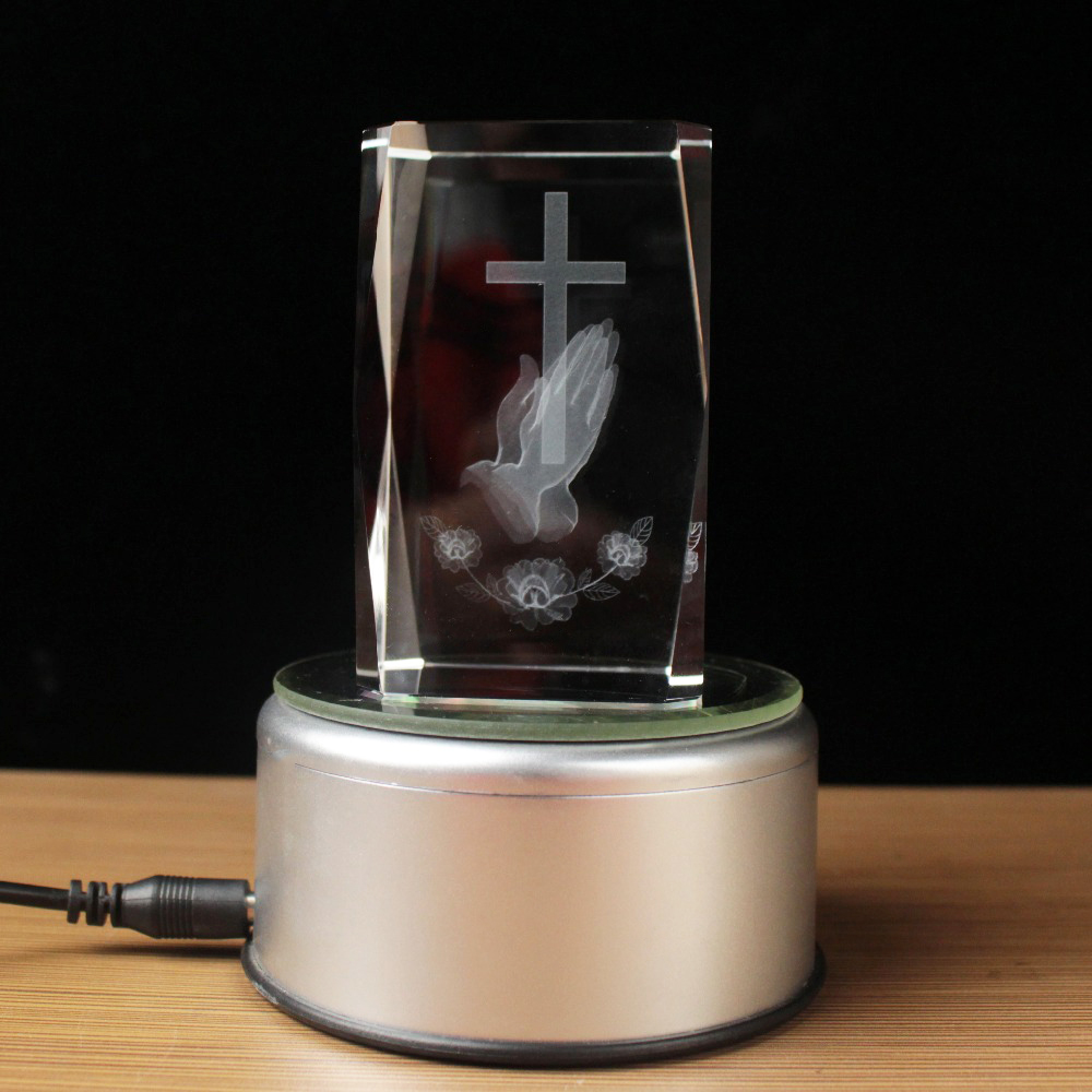 Cubo religioso de cristal láse - Paper Weight Crystal reseña y precio