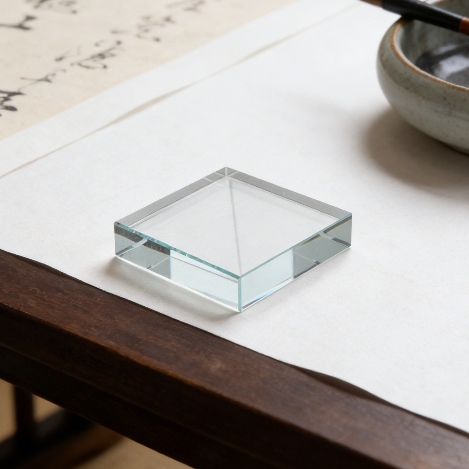 Pisapapeles de vidrio transpar - Paper Weight Crystal reseña y precio