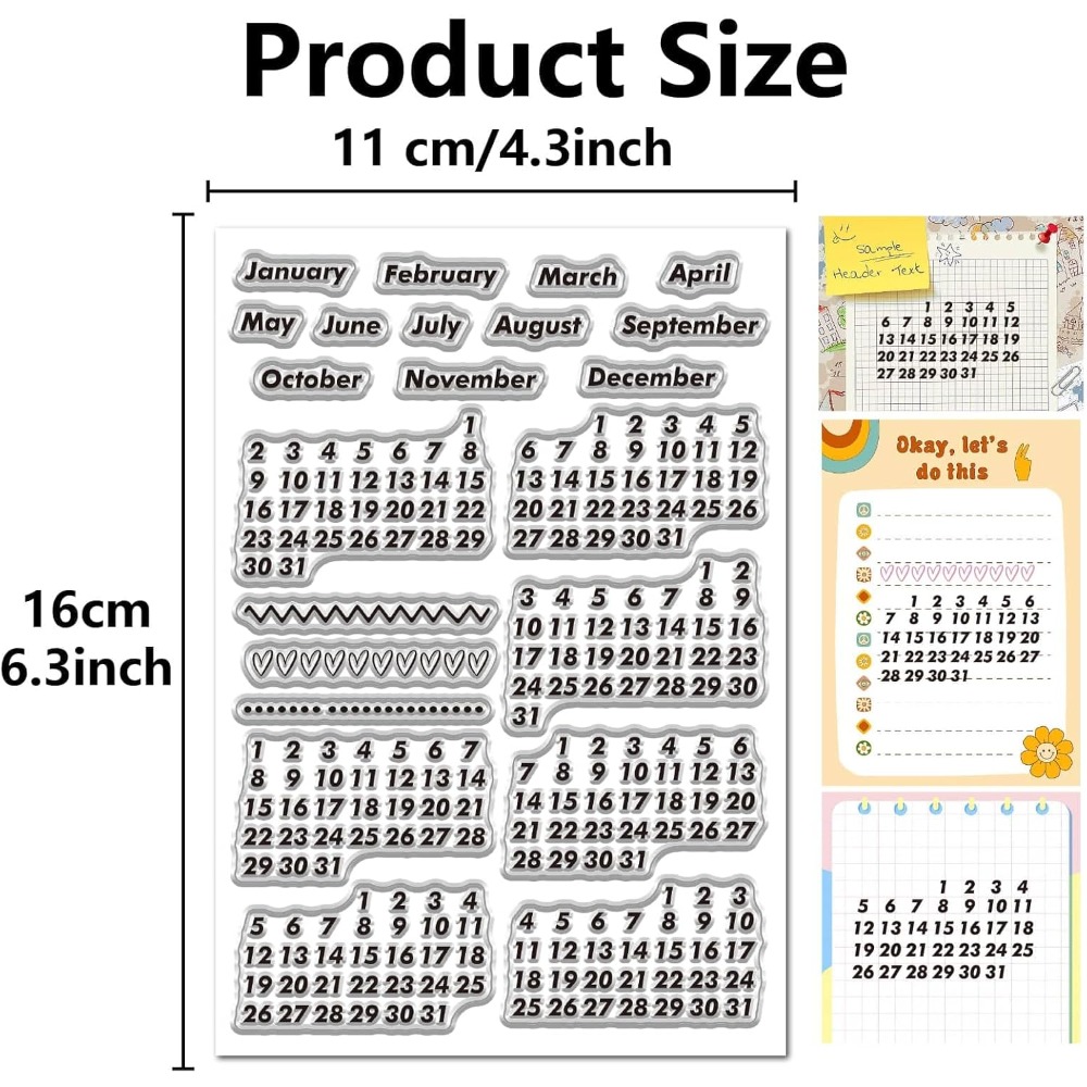 Sellos transparentes con fecha - Rubber Date Stamp reseña y precio