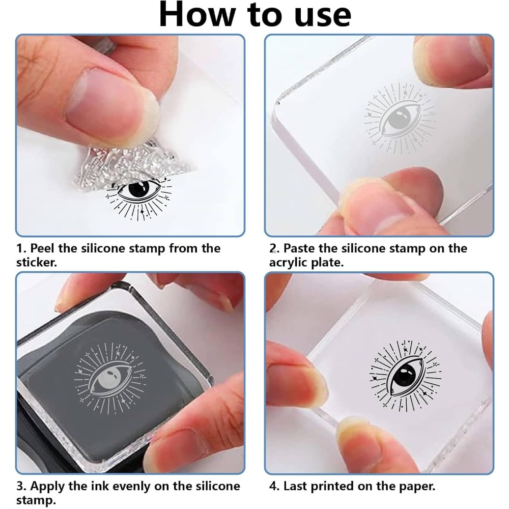 Sellos transparentes con fecha - Rubber Date Stamp reseña y precio